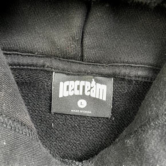 Icecream Hoodie Sweatshirt Adult Small Black Colour Billionaire Boys Club BBC - Picture 6 of 10